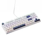 Machenike K500B-B87 Wired Mechanical Gaming Keyboard with Backlight, Red Switch - White — Фото 2