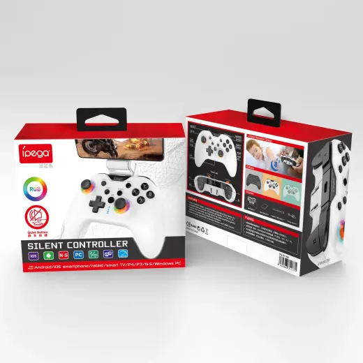 iPega 9111B Bluetooth RGB Gamepad for Android|iOS|PS3|PS4|PC|N-Switch White Foto 4