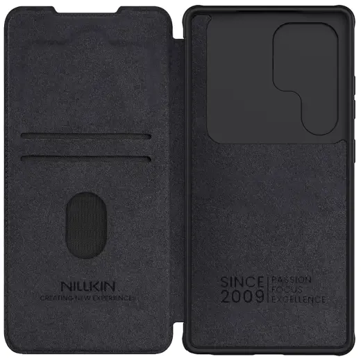 Nillkin Qin Pro telefona maciņš Samsung Galaxy S25 Ultra black Foto 5