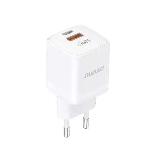 Dudao A13Pro tīkla lādētājs | 33W | GaN, PPS | USB-C, USB-A | balts