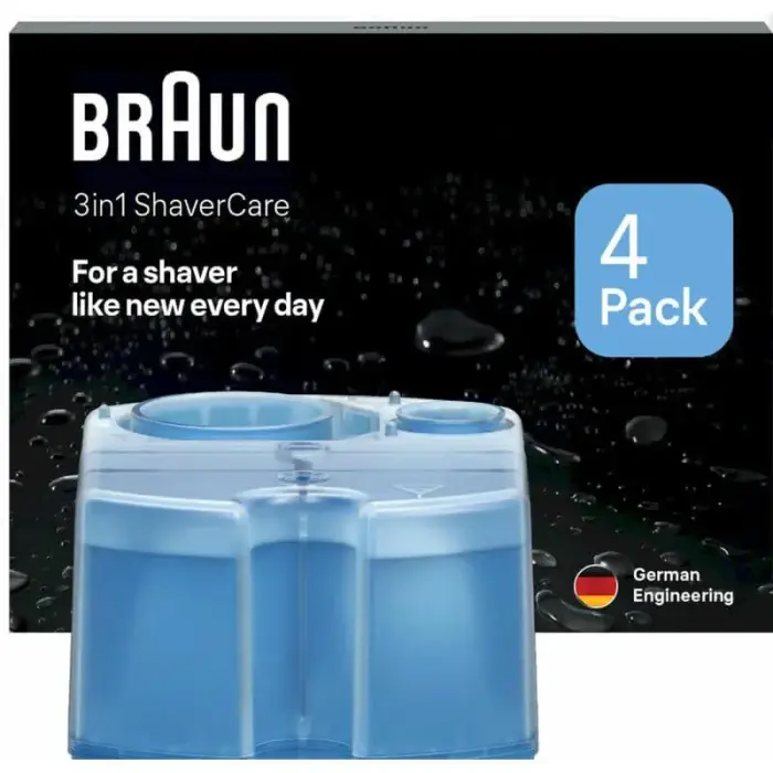 BRAUN maināmas tīrīšanas kasetnes skuvekļiem, 4 gab.