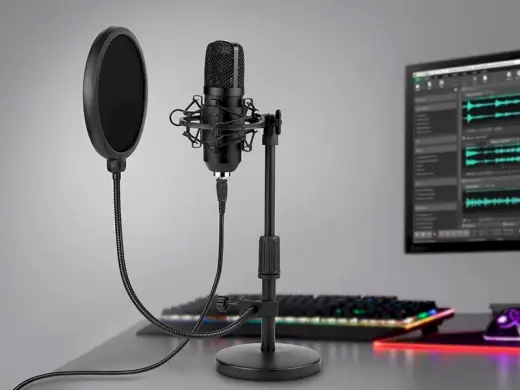 Tracer Studio Pro USB mikrofons datorspēlēm | podkastiem | translācijām Melns + turētājs, pop filtrs Foto 2
