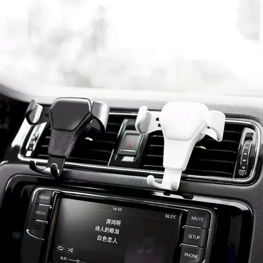 Automašīnas turētājs H01 Gravity Air Vent Outlet Car Mount melns Foto 11