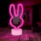 Neon LED on stand RABBIT pink USB-C FSC-10 Forever Light Foto 6
