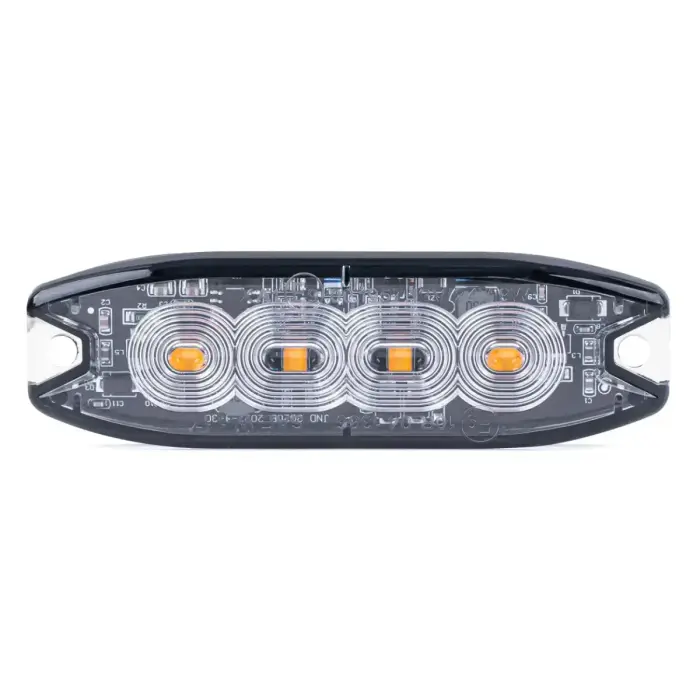 LED Warning lamp 4 LED R65 R10 12-24V AMIO-02298