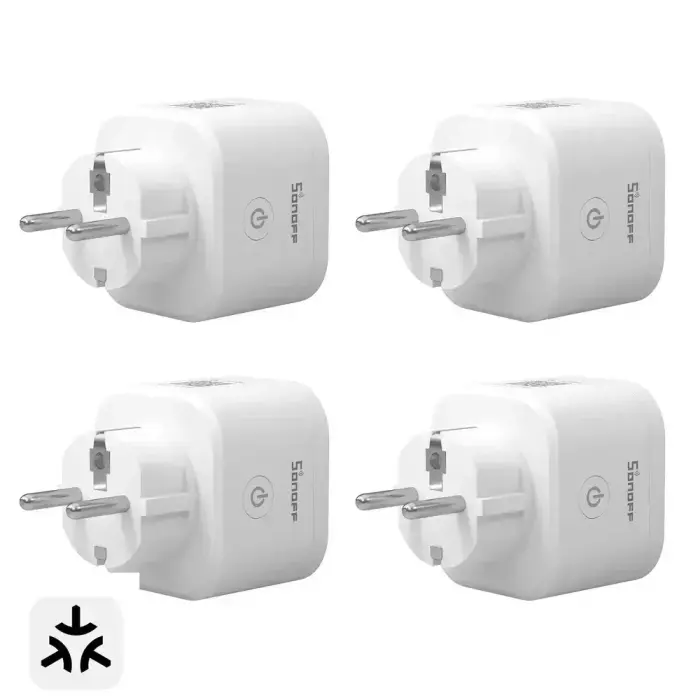 Išmanusis WIFI elektros lizdas Sonoff S61-STPF (4 PACK) su pulteliu