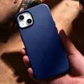 iCarer Case Leather cover for iPhone 14 Plus genuine leather case blue (compatible with MagSafe) — Photo 7