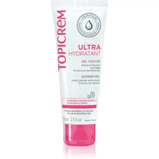 Topicrem UH Gentle Cleansing Gel for Face, Body and Hair 75 Ml