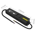 Qoltec LED Driver IP67 100W | 12V | 8.3A | Waterproof | Black — Photo 7