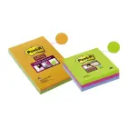 Piezīmju līmlapiņas Post-it Super Sticky līniju, 101x152mm, krāsainas, 3 gab./iepak. Foto 2