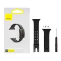 Baseus Slip-Thru strap band bracelet for Apple Watch 3|4|5|6|SE 38mm|40mm black (LBWSE-01) Фото num