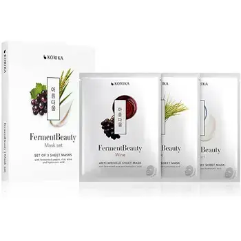 KORIKA FermentBeauty Mask Set - Sada plátýnkových masek