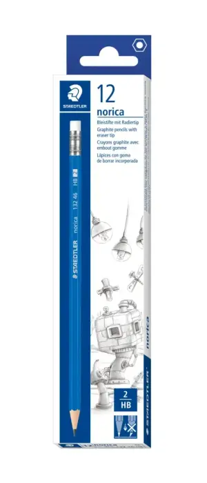 Zīmulis STAEDTLER Norica HB ar dzēšgumiju Foto 4