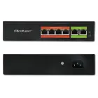 Qoltec FAST Ethernet PoE SWITCH | 4x RJ45 PoE | 2x RJ45 Uplink | 65W | 10/100 Mb/s Foto 8