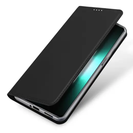 Dux Ducis Skin Pro Case For Realme GT Neo 5 | Realme GT3 Flip Cover Card Wallet Stand Black Фото num