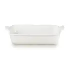 Le Creuset Cepamtrauks taisnstūra Heritage akmens masas 26x19cm / 2,4L balts Foto 1