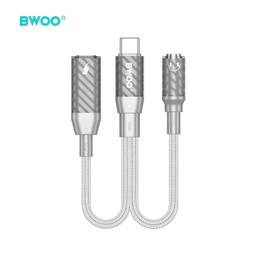 BWOO 2 in 1 Adapter Lightning | Type C to 3.5MM Jack BZ67 Foto 4
