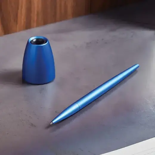 Lexon Scribalu Pen with Base blue LS64B1 Foto 5