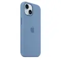 MT0Y3ZM|A Apple Silicone Magsafe Cover for iPhone 15 Winter Blue Foto 1