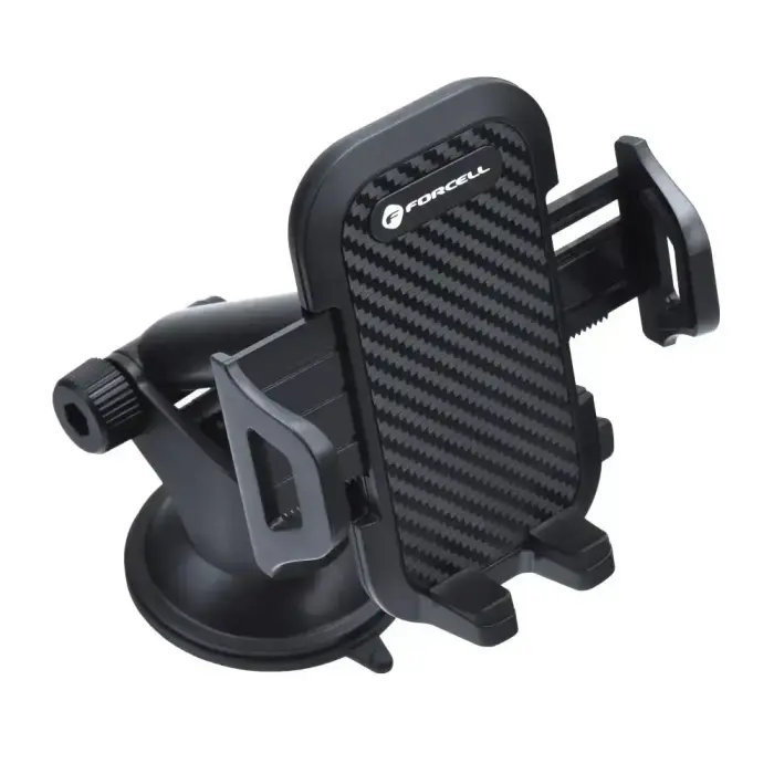 Car phone holder Forcell F-Grip Carbon Bracket mounting arm windshield / dashboard black Photo