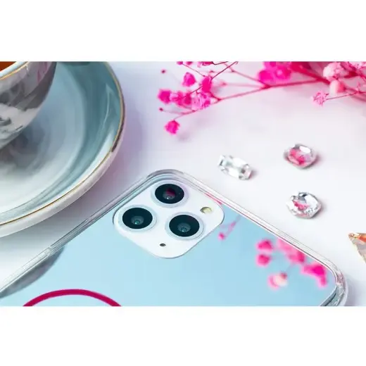 Kingxbar Angel mirror case decorated with original Swarovski crystals iPhone 11 Pro Max transparent Photo