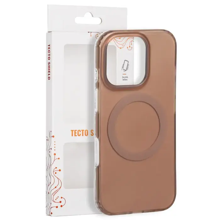Tecto Shield Mistiq Mag case for iPhone 16 Pro 6,3" brown
