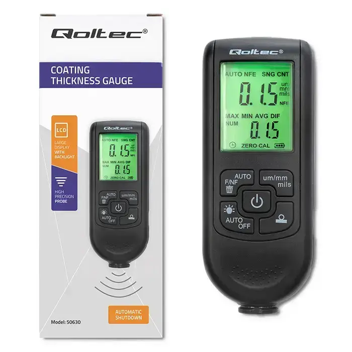 Qoltec Coating thickness gauge with LCD | 0 ~ 2000um Foto 10