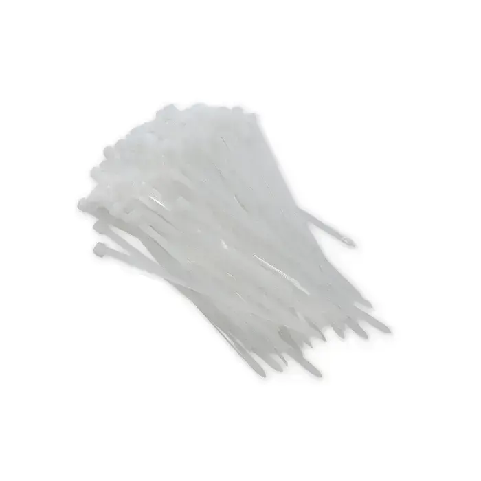 Qoltec Self-locking cable tie | 3.6*100 mm | 100 pcs. | Nylon66 | UV | White Foto 11