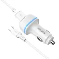 KAKU Car Charger KSC-528 Shengyu - 2xUSB - 2,8A with USB to Type C white Foto 2