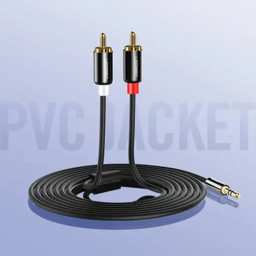 UGREEN AV116 3,5mm Jack to 2RCA (Cinch) Cable 2m black (AV116 10584) Photo