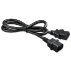 Qoltec Power cable IEC C13 | C14 | 3x0.75mm² | Pure copper Cu | 2m Фото num