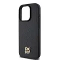 DKNY PU Leather Repeat Pattern Stack Logo MagSafe Case for iPhone 13 Pro Black — Photo 3