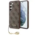 Guess 4G Charms Collection case for Samsung Galaxy A35 - brown Фото num