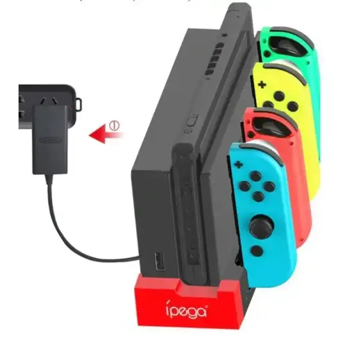 iPega 9186 Charger Dock pro N-Switch a Joy-con Black/Red Foto 5