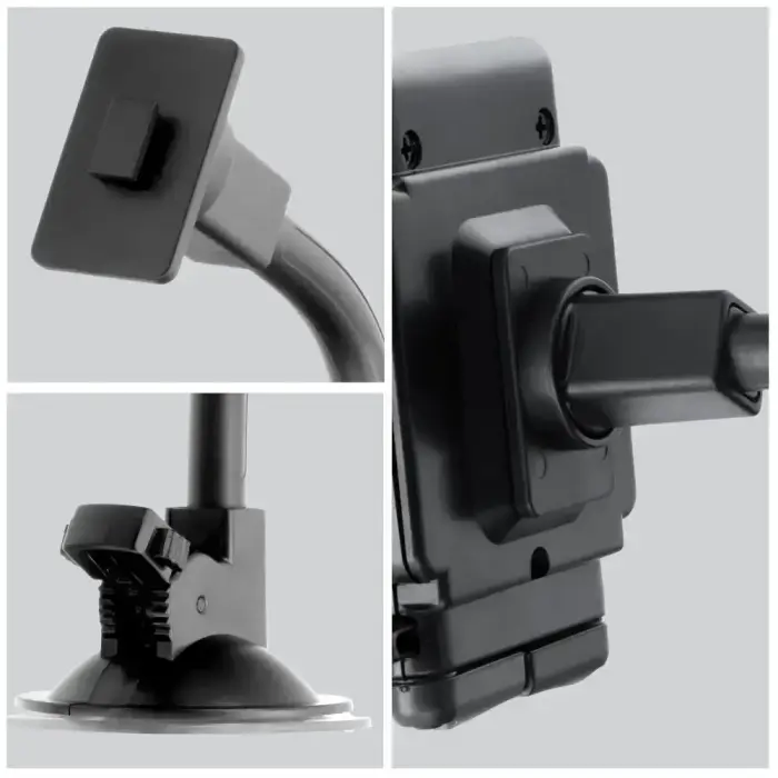 Car phone holder Forcell F-Grip Regular 17 cm windshield / dashboard / air vent black Photo