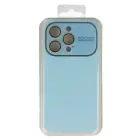 Soft Silicone Lens Case for Iphone 14 Pro Max light blue — Foto 6