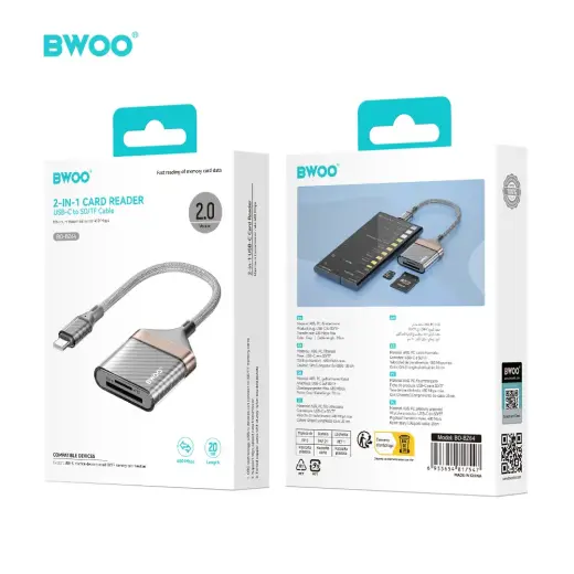 BWOO Adapter Type C to SD card | TF Card BZ64 Foto 2