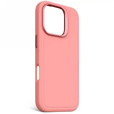 Decoded AntiMicrobial Silicone Stacks Backcover with MagSafe for iPhone 16 Pro - Pink Foto 2