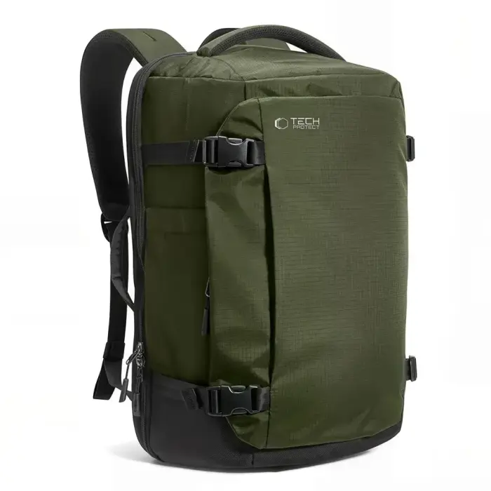 TECH-PROTECT DEFENDER S70 RYANAIR & WIZZAIR TRAVEL LAPTOP CABIN BACKPACK 24L 40x30x20 MILITARY GREEN
