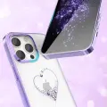 Kingxbar Wish Series case for iPhone 14 Plus decorated with crystals purple Photo