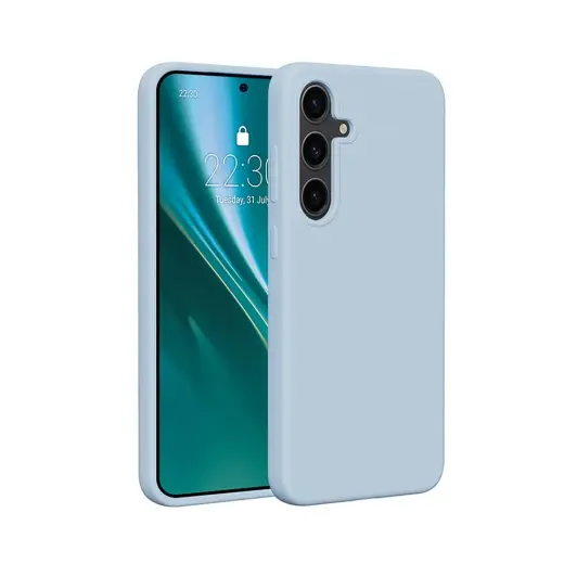 Чехол для телефона Etteri из силикона для Samsung Galaxy S25 Plus светло-синий Фото num