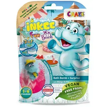 INKEE Fun Beach Bath Bomb - Koupelová bomba s překvapením 100.0g