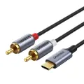 Ugreen USB Type C (male) - 2RCA (male) audio cable 1,5m gray (20193 CM451) Photo