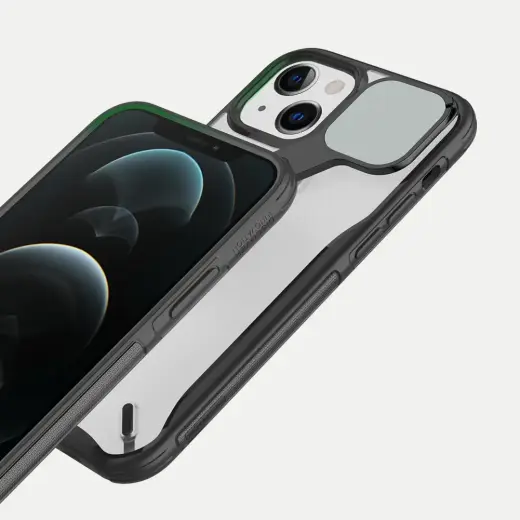 Nillkin Cyclops Case durable case with camera cover and foldable stand for iPhone 13 black Foto 8