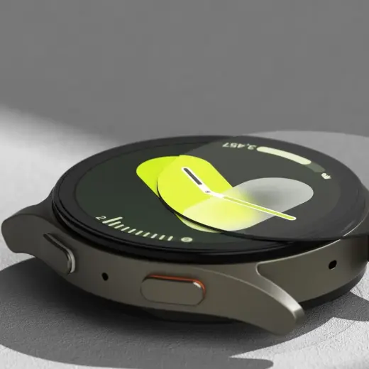 RINGKE SLIM & TEMPERED GLASS GALAXY WATCH 7 (44 MM) TITANIUM BLACK Фото num