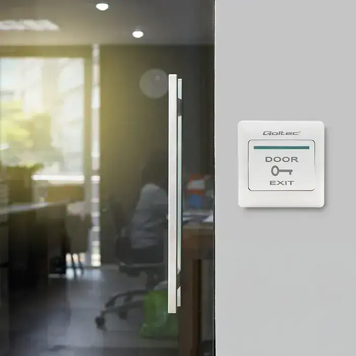 Qoltec Exit Button | white Foto 3