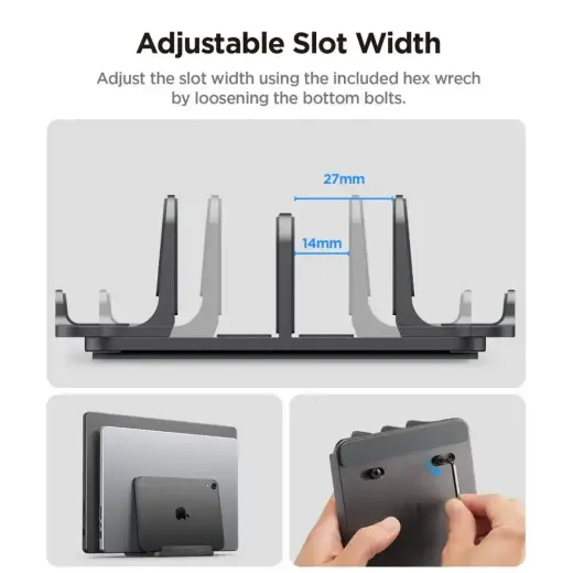 SPIGEN LD208S4 VERTICAL LAPTOP STAND SPACE GREY Foto 8