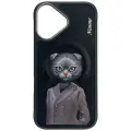 Nimmy Magnetic fashion cute pet phone case for iPhone 16 black Photo
