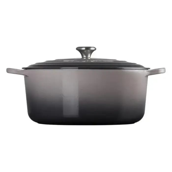 Cast iron pot round Ø34cm / 12L gray