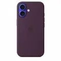 Silicone case with MagSafe for iPhone 16 - plum — Foto 1